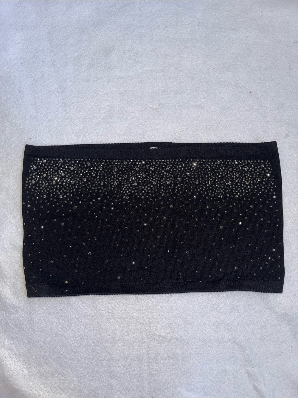 Forever 21 Black Rhinestone Bandeau